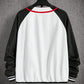 Manfinity ModaGents Oversized Men's Letter Graphic Striped Trim Raglan Sleeve Varsity Jacket