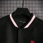 Manfinity ModaGents Oversized Men's Colorblock Letter Patched Drop Shoulder Varsity Jacket Without Hoodie