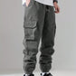 Men Flap Pocket Side Drawstring Waist Cargo Pants