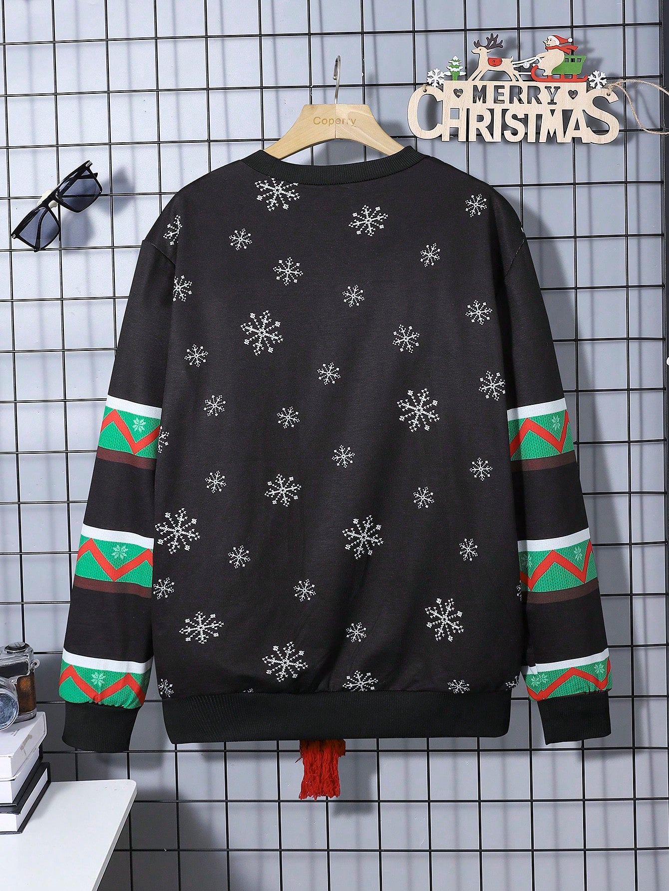 Men Christmas Print Sweatshirt