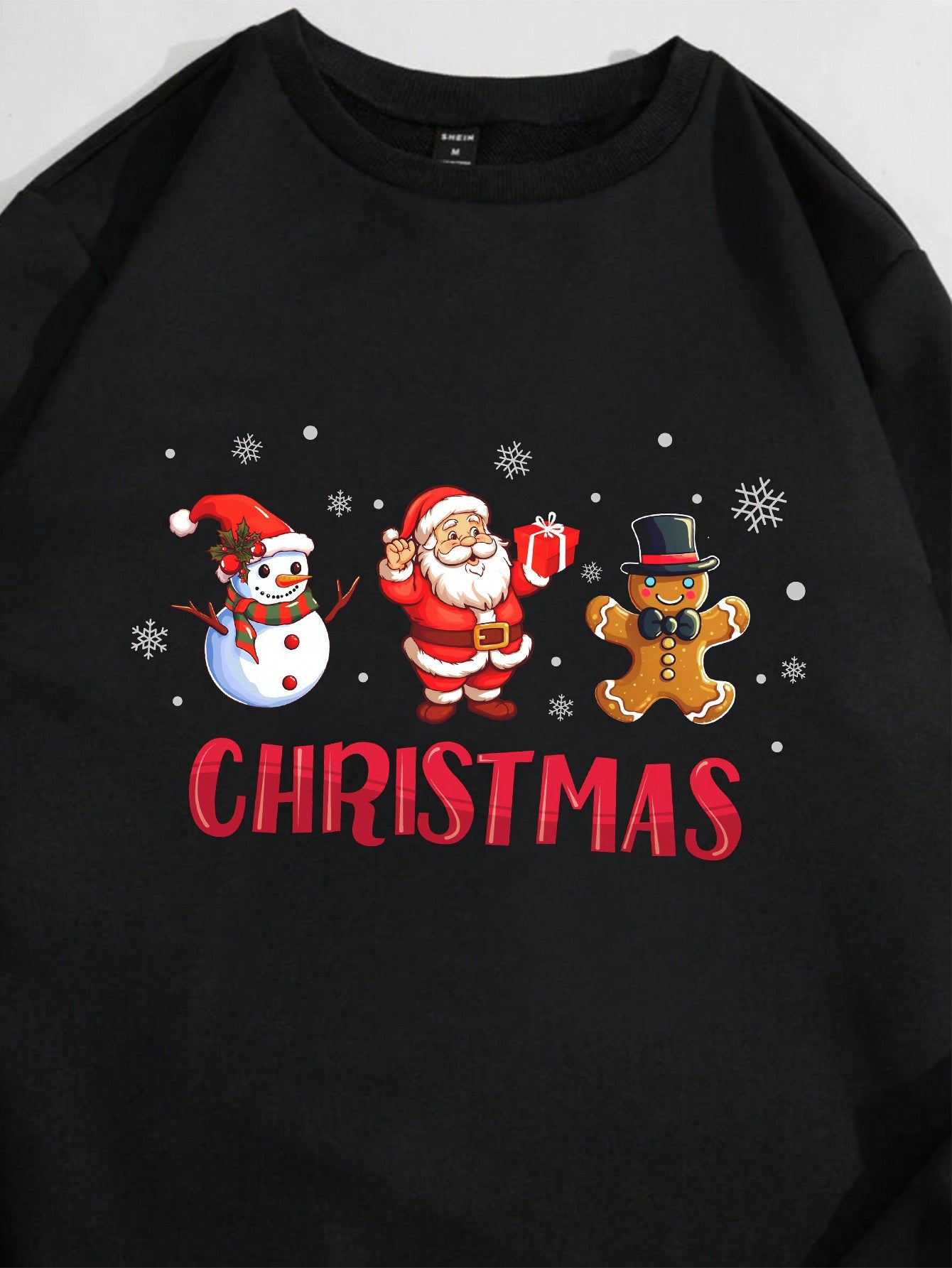 Manfinity Men Slogan Christmas Print Sweatshirt