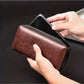 Men's Long Zipper Wallet Pu Leather Wallet for Men RFID Blocking Business Clutch Bag Credit Card Holder Purse Man