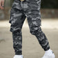 Manfinity Homme Men Camo Print Flap Pocket Cargo Pants