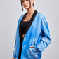 Manfinity Unisex 1pc Contrast Trim Drop Shoulder Oversized Jacket