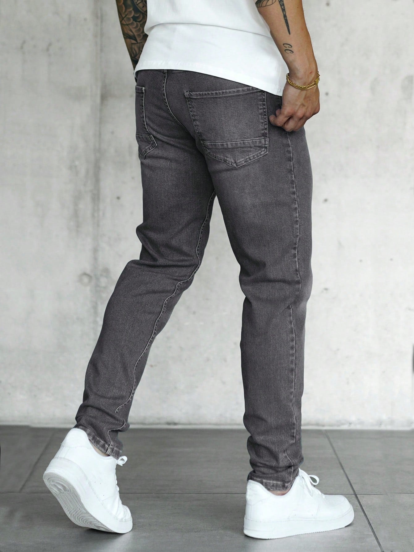 Men Slant Pocket Jeans