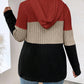 LUNE Plus Color Block Drawstring Hoodie