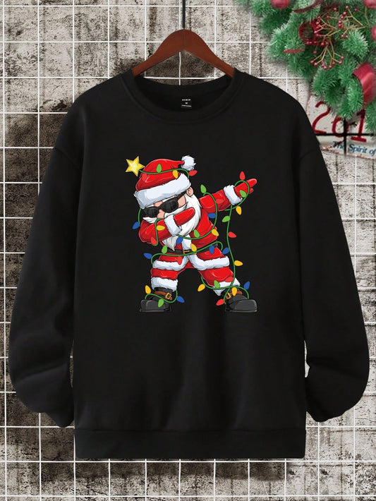 Manfinity Men 1pc Christmas Print Sweatshirt for Christmas