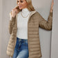 Aveloria Modichic Casual Versatile Solid Color Fleece Hooded Padded Padded Coat, Winter Clothes