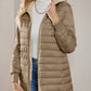 Aveloria Modichic Casual Versatile Solid Color Fleece Hooded Padded Padded Coat, Winter Clothes