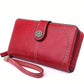 RFID Women's Fashion Vintage Large Capacity Zipper PU Leather Long Wallet Casual Coin Purse For Ladies 2 Styles To Choose