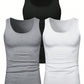 Manfinity Basics Men 3pcs Solid Tank Top