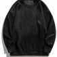 Men's Plain Round Neck Drop Shoulder Long Sleeve Sweatshirt