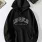 Men Letter Graphic Drawstring Hoodie