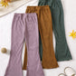 Ranchside Kids Young Girl 3pcs Ribbed Knit Flare Leg Pants