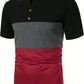 Manfinity Homme Men Color Block Half Button Tee