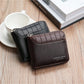 1pc Fashionable Crocodile Patterned Wallet With Letter Print Portable Money Cash White-Collar Workers For Men For Male College Work Business Commute Office For Anniversary For Lover For Birthday Gift On Valentine Day Gift Gift BLACK FRIDAY Present