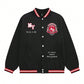 Manfinity EMRG Men's Letter And Basketball Pattern Button-Front Jacket