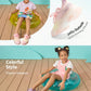 Girls Slip-On Sneakers Kids Lightweight Jelly Sole Walking Shoes With Rhinestones-Shaped Decoration