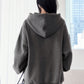 Dazy-Less Kangaroo Pocket Drop Shoulder Drawstring Hoodie