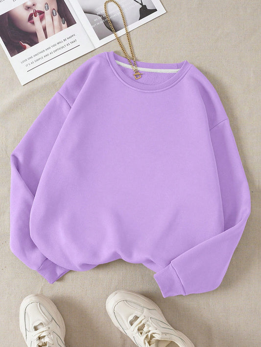 EZwear Solid Thermal Lined Sweatshirt