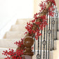 1Pc Red Berry Garland Christmas Decoration 6.23Ft Holiday Garland Artificial Red Berry Garland With Bendable Stems Christmas Fireplace Decoration Banister(, Halloween, Halloween Decoration