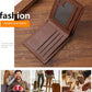 Men's Business Casual Pu Short Wallet For Men