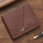 Men's Business Casual Pu Short Wallet For Men