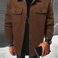 Manfinity Homme Men Flap Pocket Overcoat