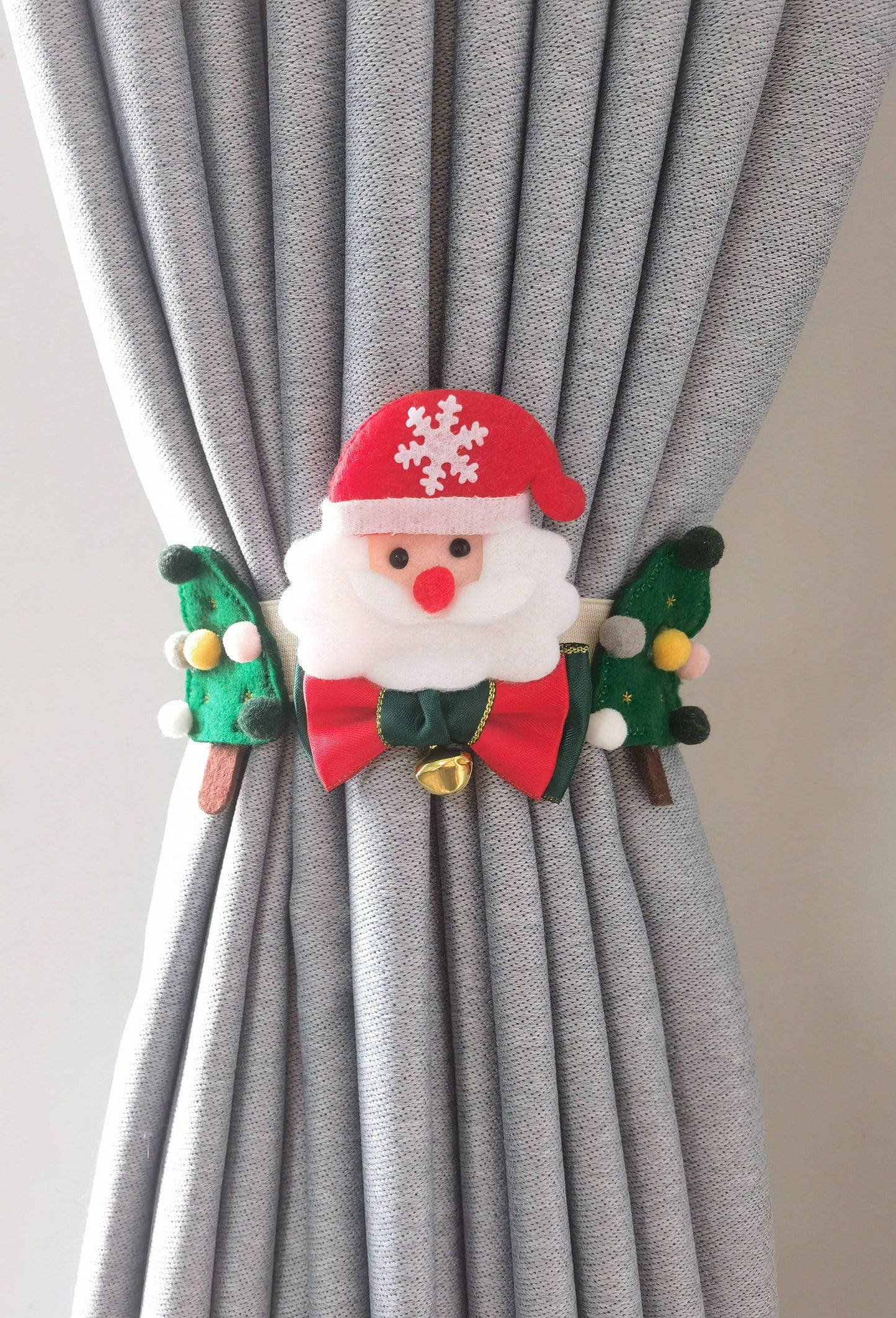 1pc Christmas Decoration Creative Santa Claus Window Curtain Buckle, Reindeer Window Tieback, For Home Decor,Christmas