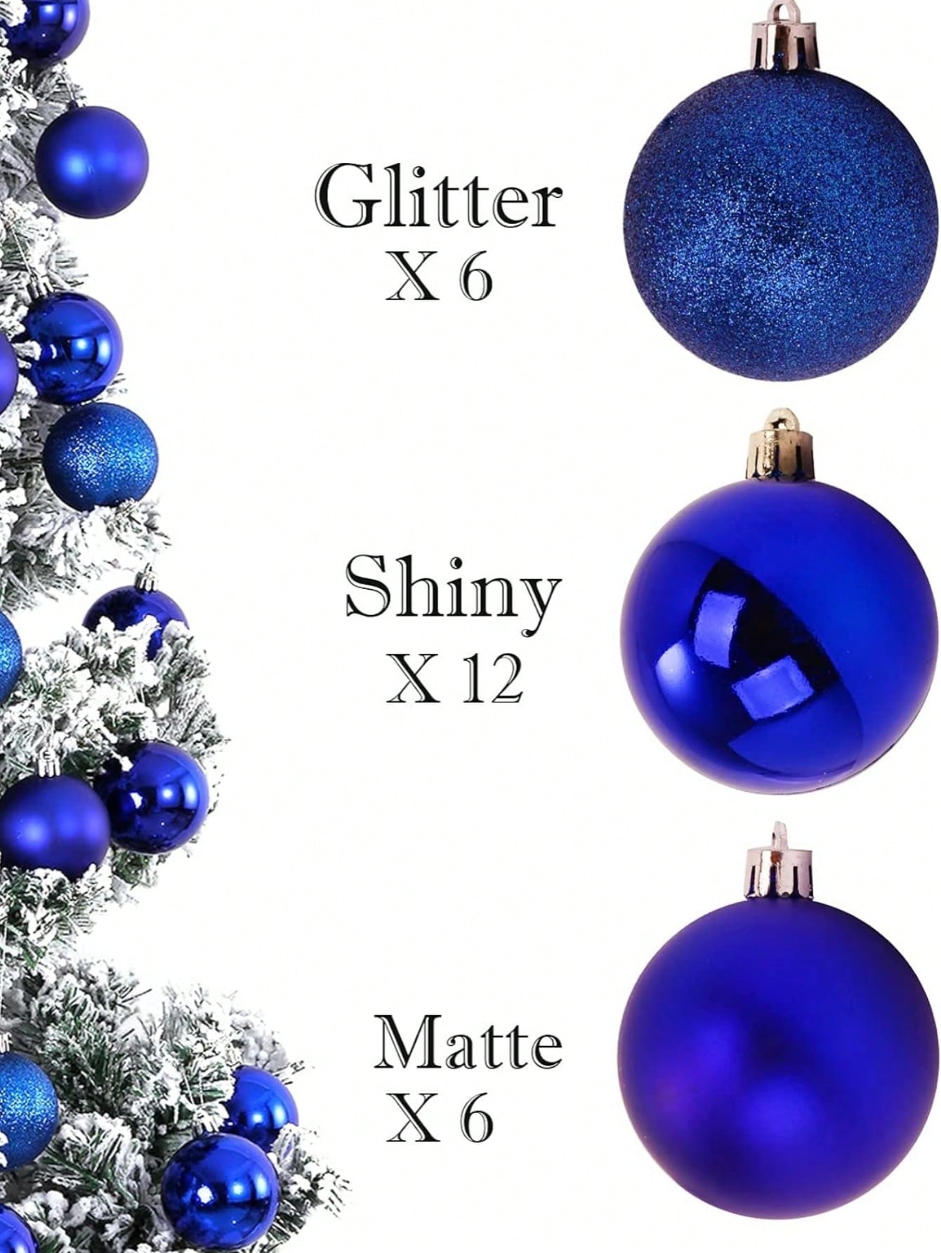 24Pcs 2.3in Christmas Balls Ornaments For Xmas Christmas Tree - Shatterproof Christmas Tree Decorations Hanging Ball For Holiday Wedding Party Decoration, Halloween, Halloween Decoration