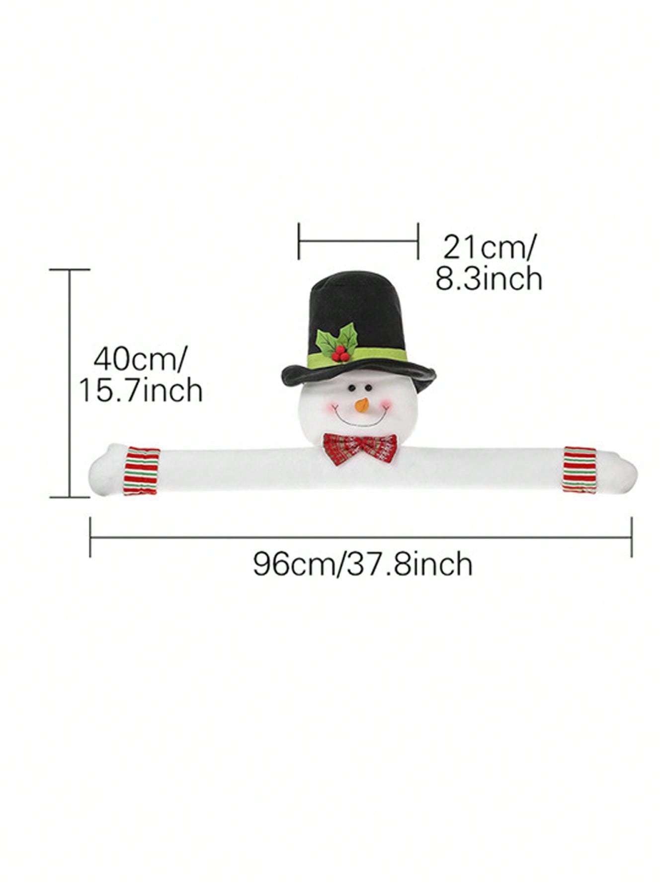 1pc Snowman Christmas Tree Topper Large Snowman Tree Topper With Top Hat Scarf Hugger For Christmas Holiday Winter Home Wonderland Party Decoration Ornament Supplies, Halloween, Halloween Decoration