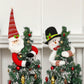 1pc Snowman Christmas Tree Topper Large Snowman Tree Topper With Top Hat Scarf Hugger For Christmas Holiday Winter Home Wonderland Party Decoration Ornament Supplies, Halloween, Halloween Decoration