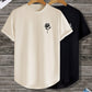 Manfinity Hypemode Men 2pcs Rose Print High Low Hem Tee