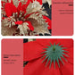 10Pcs/Set Flower Design Christmas Tree Decoration,Christmas Wreath Christmas Tree Flowers Ornaments, For Xmas Party,Wedding,Suitable For Christmas Tree Decoration And Holiday Party Decoration