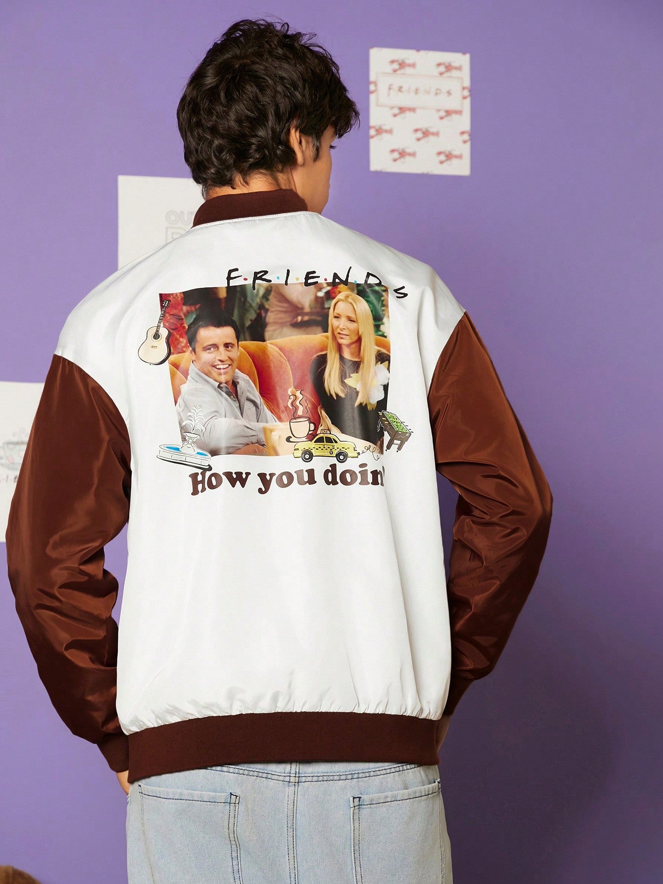 FRIENDS X SHEIN Unisex 1pc Letter