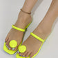 Round Buckle Design Chunky Heel Sandals With Open Toe And One-strap, Simple And Fashionable Women's Low-heeled Sandals