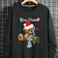 Manfinity LEGND Men Christmas Print Sweatshirt