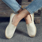 Men Minimalist Espadrilles Canvas Loafers White, White Solid Color Woven Grass Shoes