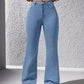 MOOSTA Casual Washed Straight Leg Jeans