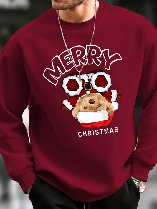 Manfinity Men Christmas Print Sweatshirt