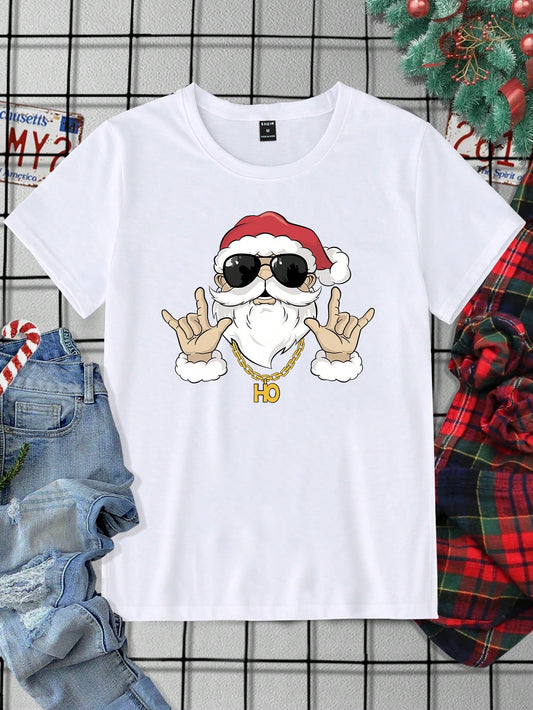 Manfinity Men Christmas Print Tee