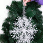 3pcs Christmas Decoration Imitation Snowflakes Plastic Hanging Ornaments, Christmas Tree Decoration, Festival Atmosphere Decor, Home