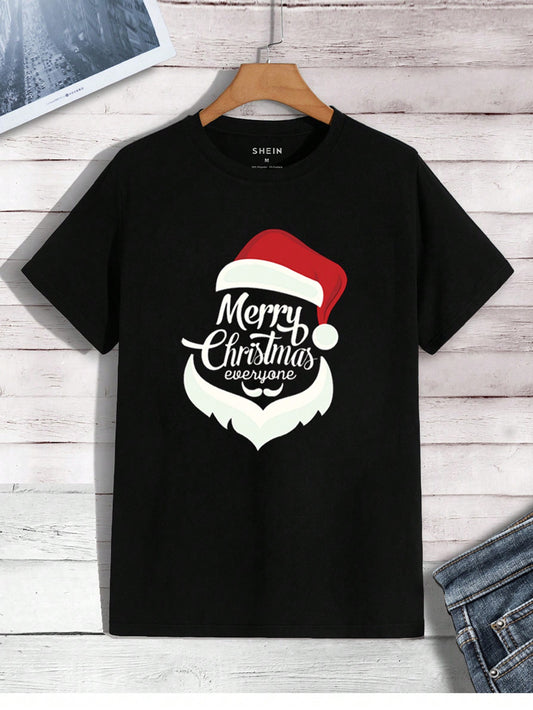 Men's Santa Claus Printed T-Shirt