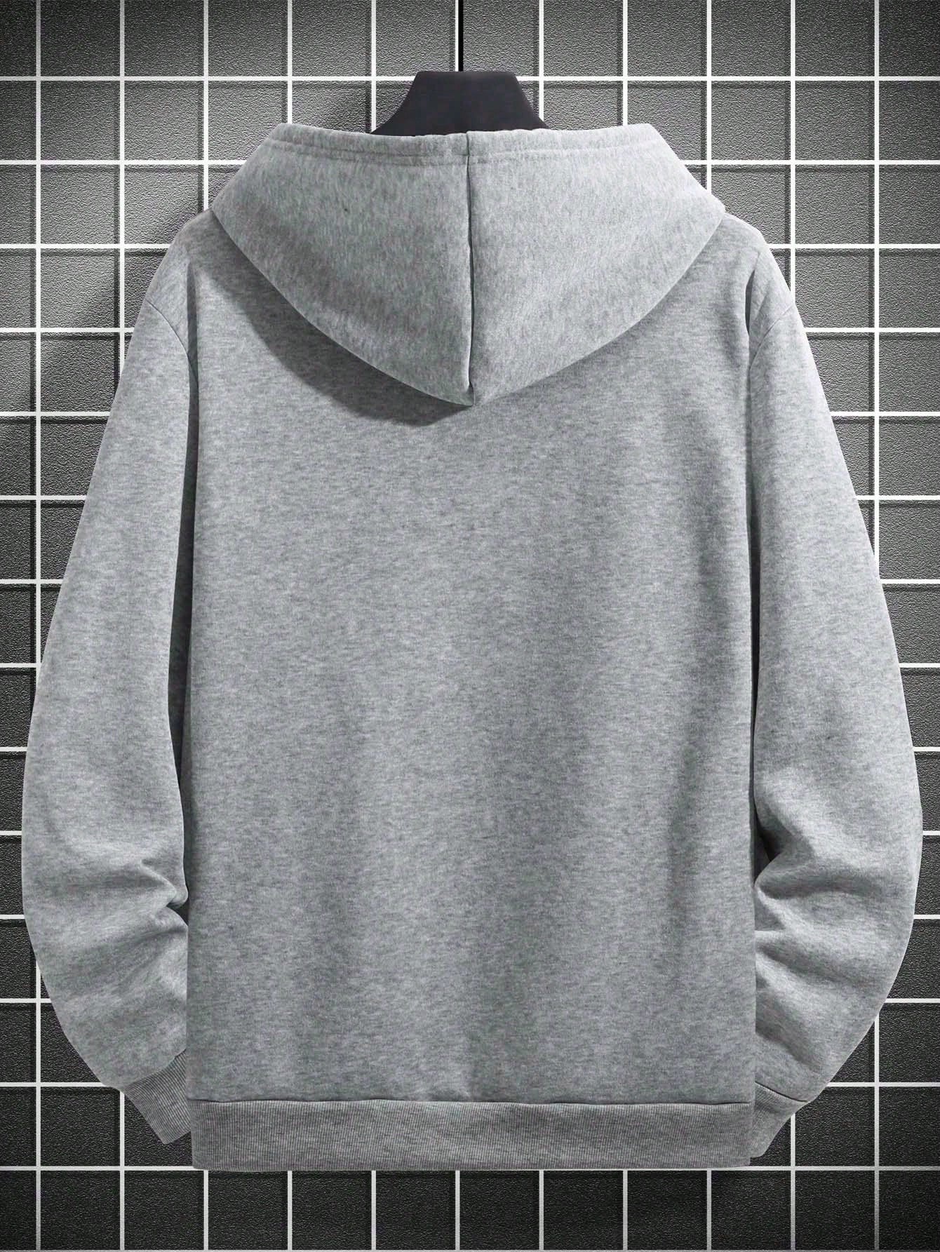 Minimalist Men's Hooded Sweatshirt - Perfect Combination Of Fresh And Simple Design