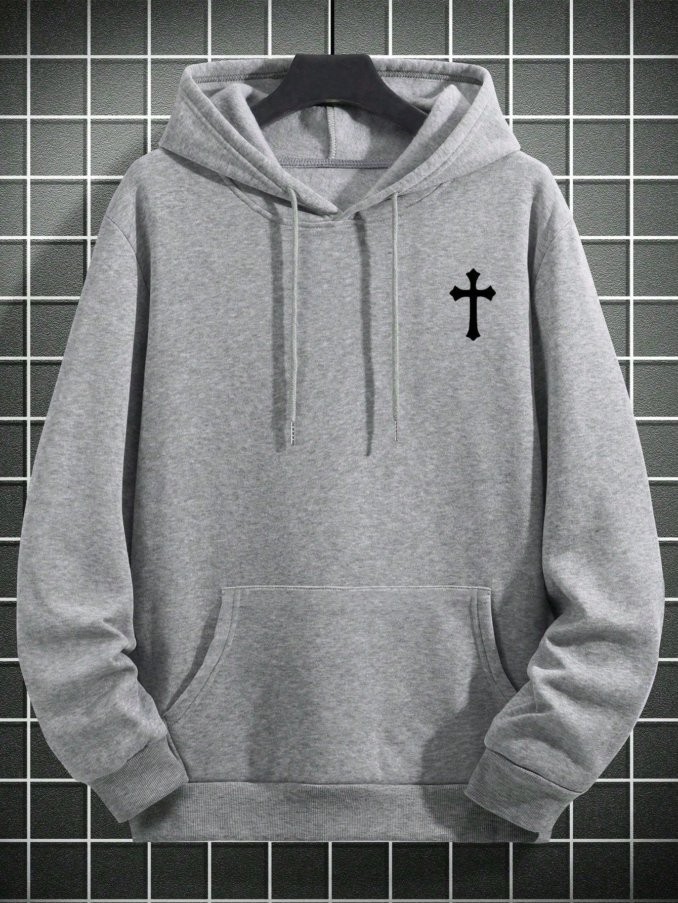 Minimalist Men's Hooded Sweatshirt - Perfect Combination Of Fresh And Simple Design