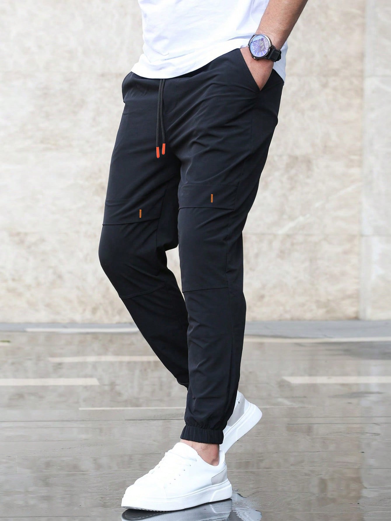 Manfinity Homme Men's Drawstring Waist Pants