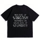 Men Slogan Graphic Tee