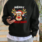 Manfinity Hypemode Loose Fit Men's Christmas Printed Drop Shoulder Sweatshirt (Without T-Shirt)