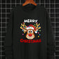 Manfinity Hypemode Loose Fit Men's Christmas Printed Drop Shoulder Sweatshirt (Without T-Shirt)