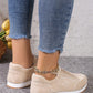 Beige Suede Lightweight Women's Casual Shoes